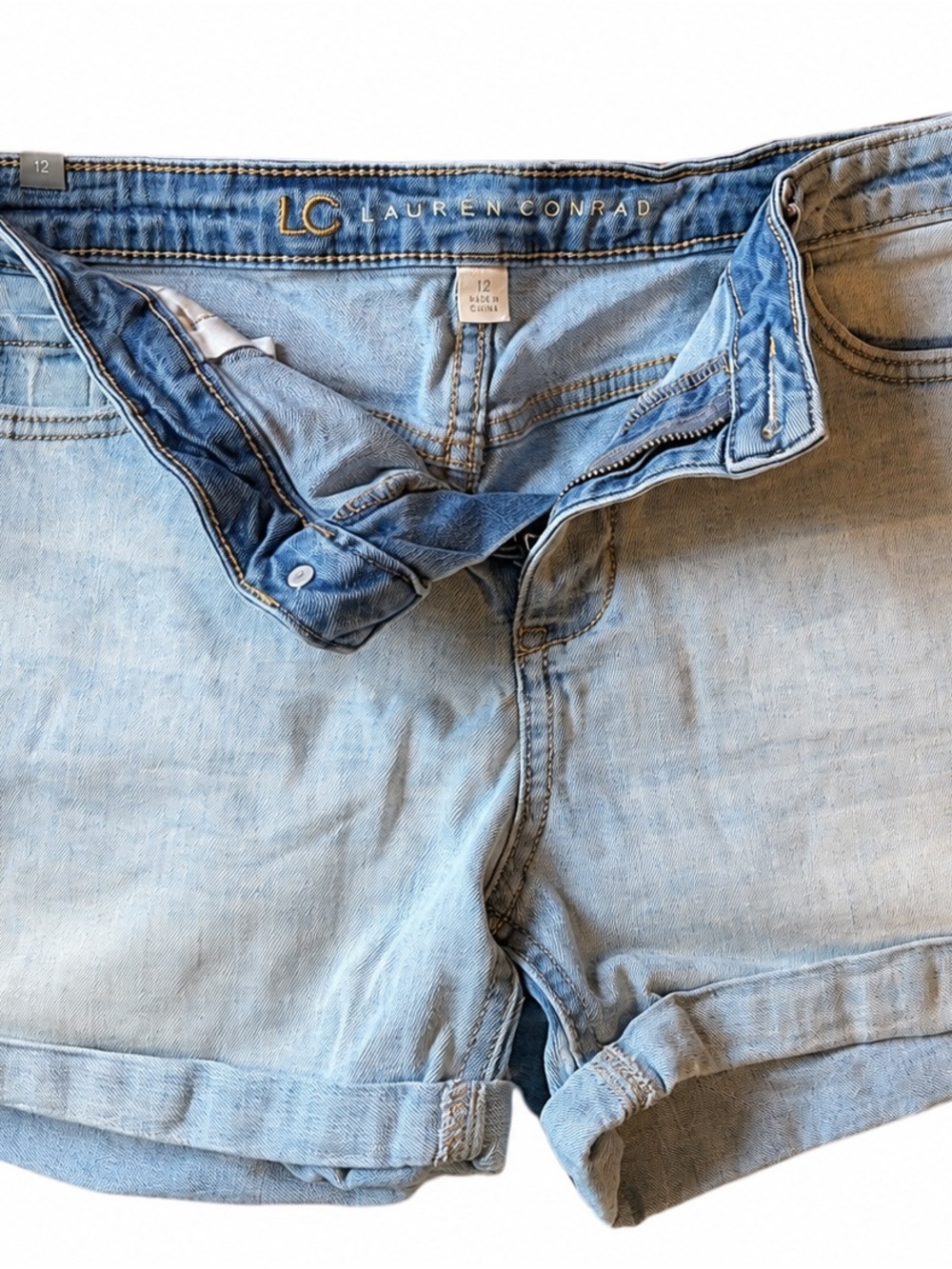 LC Lauren Conrad Light Blue Denim Jean Shorts